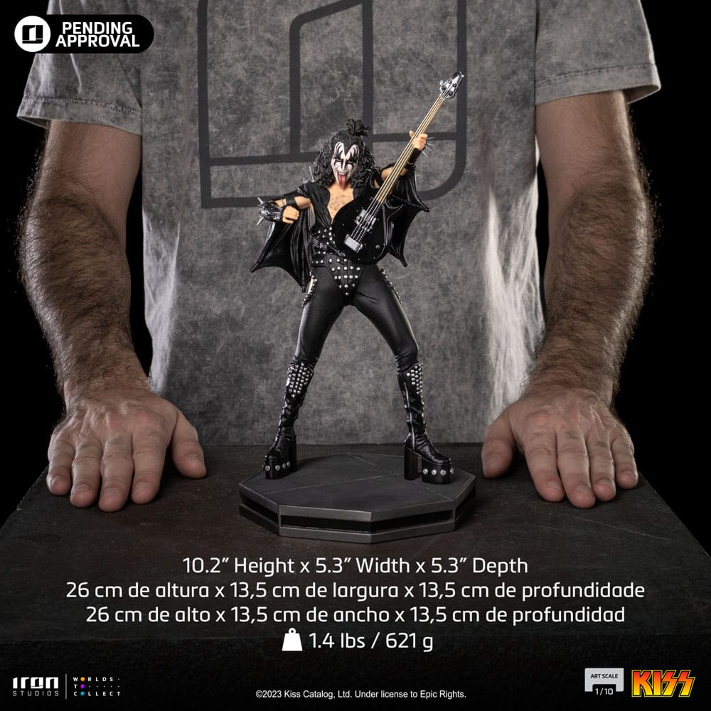 Kiss Art Scale 1/10 Gene Simons Limited Edtition 26 cm Image 8