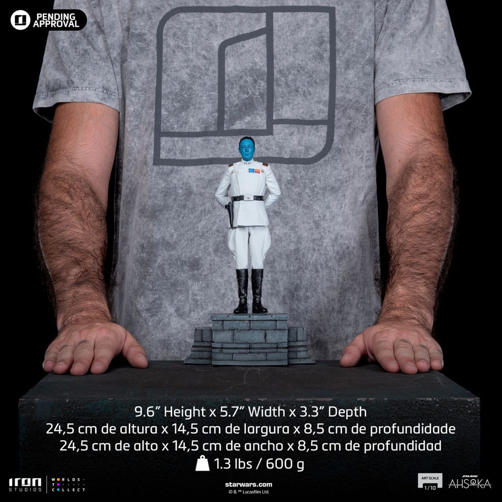 Star Wars Ahsoka Art Scale Statue 1/10 Grand Admiral Thrawn 25 cm Image 16