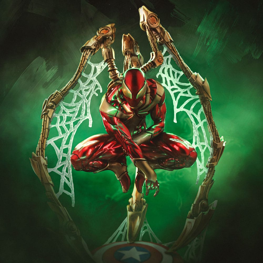 Marvel Art Scale Deluxe Statue 1/10 Spider-man Iron Armor Comics (CCXP Exclusive 2024) 24 cm Image 7