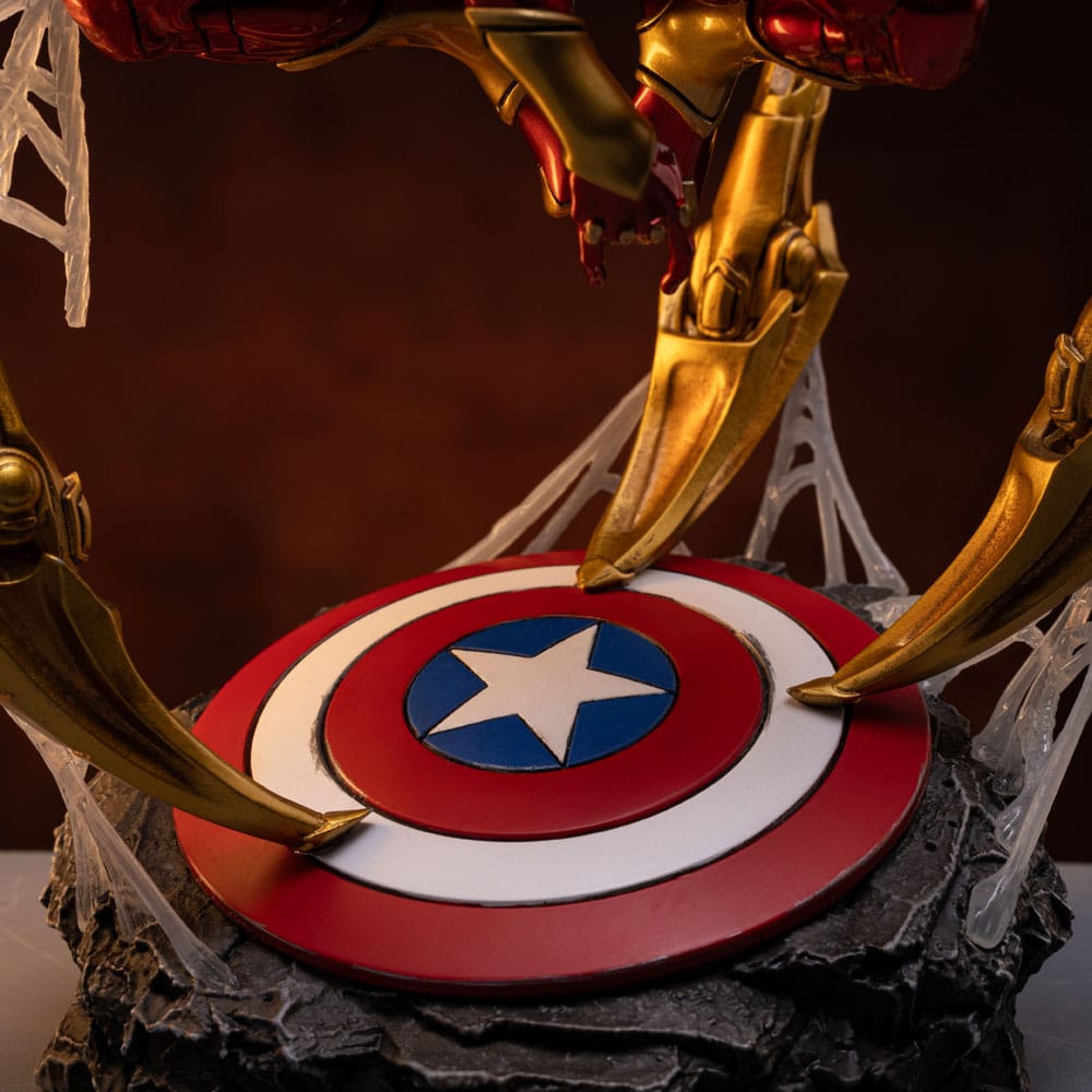 Marvel Art Scale Deluxe Statue 1/10 Spider-man Iron Armor Comics (CCXP Exclusive 2024) 24 cm Image 8