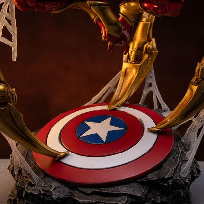 Marvel Art Scale Deluxe Statue 1/10 Spider-man Iron Armor Comics (CCXP Exclusive 2024) 24 cm Image 8