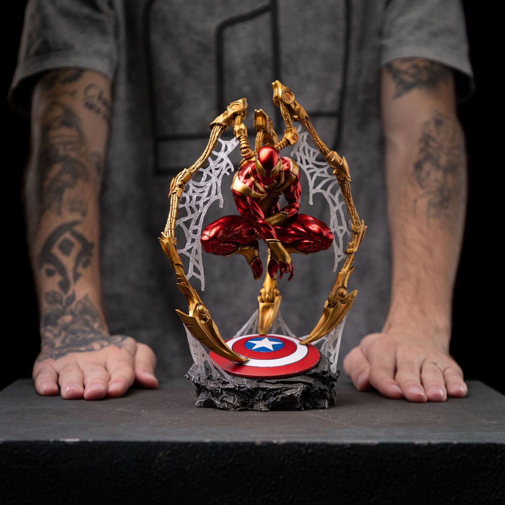 Marvel Art Scale Deluxe Statue 1/10 Spider-man Iron Armor Comics (CCXP Exclusive 2024) 24 cm Image 12