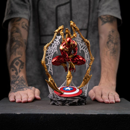 Marvel Art Scale Deluxe Statue 1/10 Spider-man Iron Armor Comics (CCXP Exclusive 2024) 24 cm Image 12