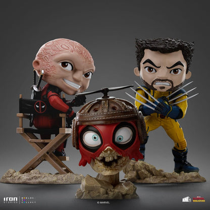 Deadpool & Wolverine Mini Co. PVC Figur Deadpool and Wolverine set Unmasked 14 cm Image 4