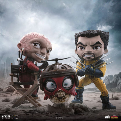 Deadpool & Wolverine Mini Co. PVC Figur Deadpool and Wolverine set Unmasked 14 cm Image 7