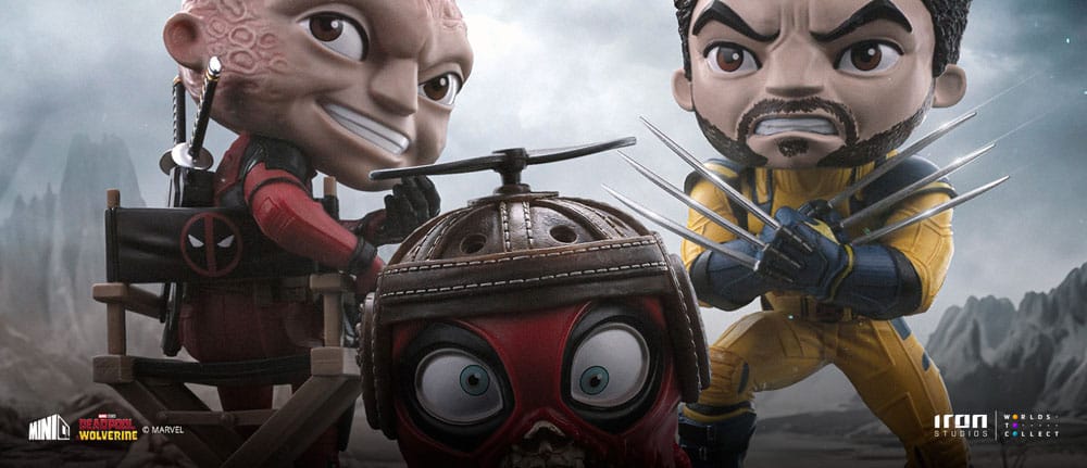Deadpool & Wolverine Mini Co. PVC Figur Deadpool and Wolverine set Unmasked 14 cm Image 8