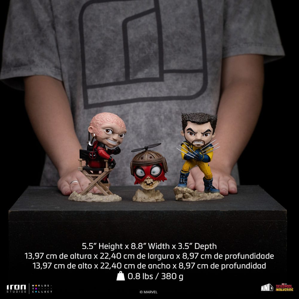 Deadpool & Wolverine Mini Co. PVC Figur Deadpool and Wolverine set Unmasked 14 cm Image 11