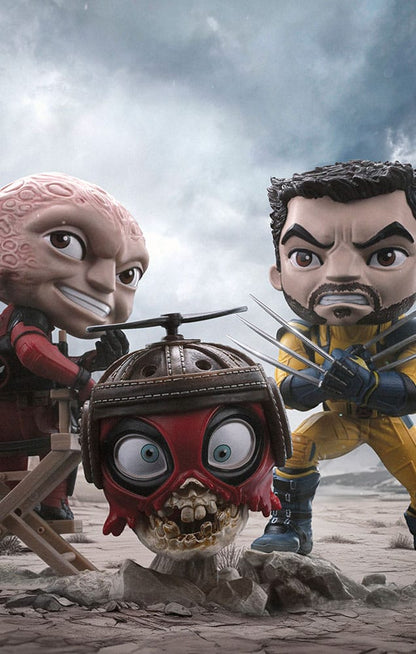 Deadpool & Wolverine Mini Co. PVC Figur Deadpool and Wolverine set Unmasked 14 cm Image 14