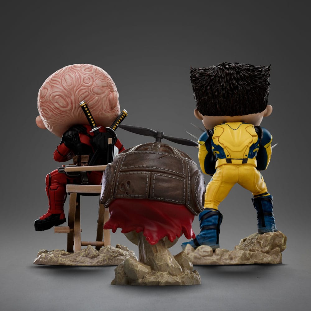 Deadpool & Wolverine Mini Co. PVC Figur Deadpool and Wolverine set Unmasked 14 cm Image 20