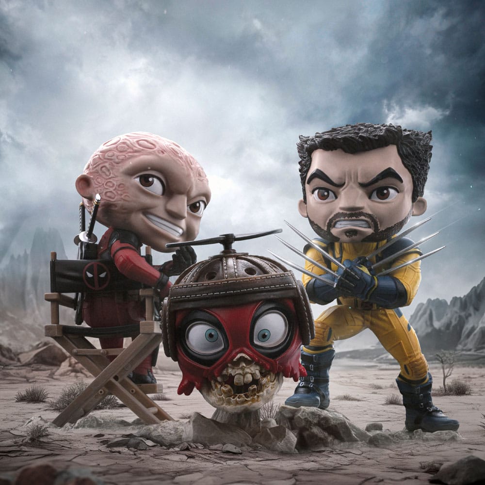 Deadpool & Wolverine Mini Co. PVC Figur Deadpool and Wolverine set Unmasked 14 cm Image 21