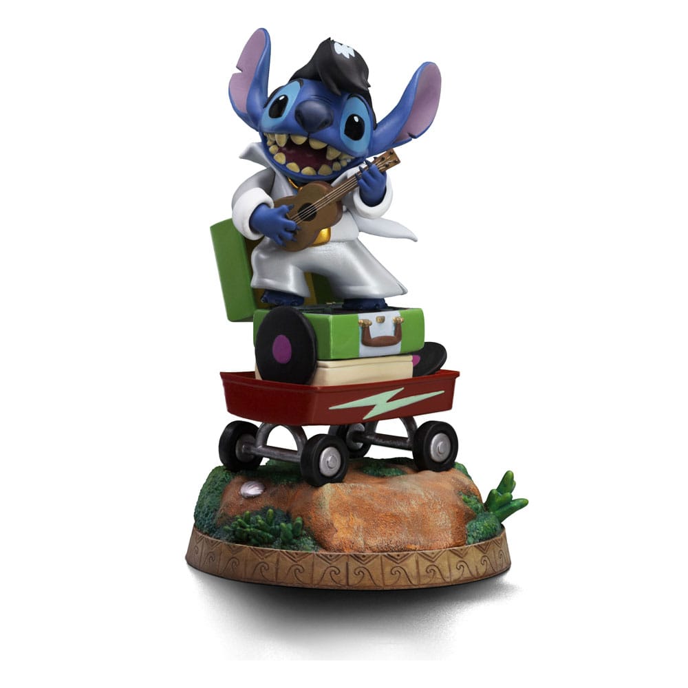 Lilo & Stitch Art Scale Statue 1/10 Stitch King of Rock 17 cm Image 1
