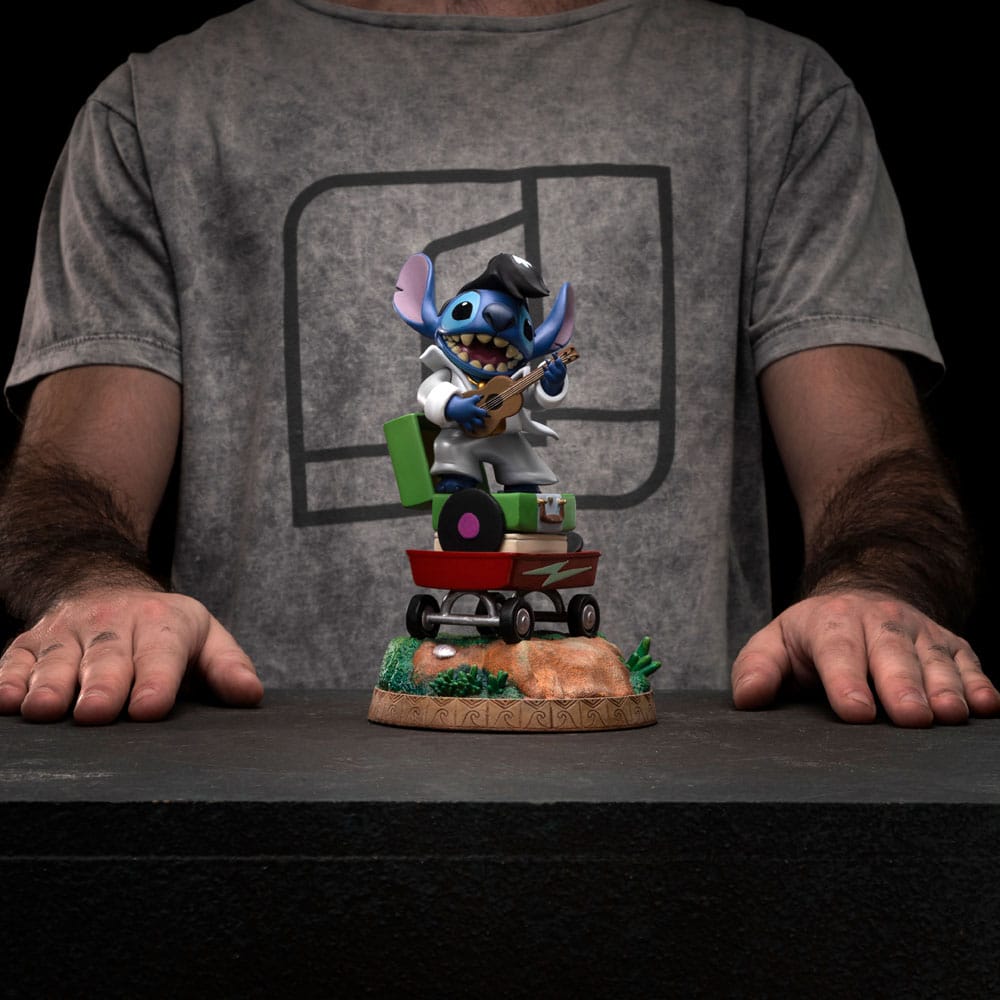 Lilo & Stitch Art Scale Statue 1/10 Stitch King of Rock 17 cm Image 8