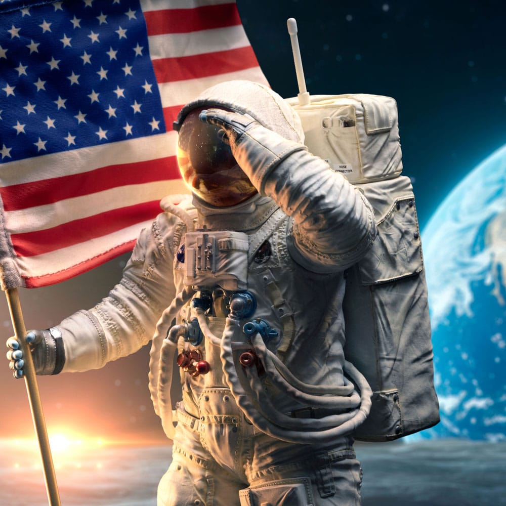 NASA Art Scale Statue 1/10 Apollo 11 Astronaut 23 cm Image 6