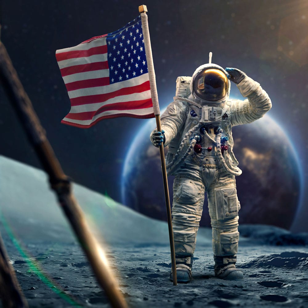 NASA Art Scale Statue 1/10 Apollo 11 Astronaut 23 cm Image 7