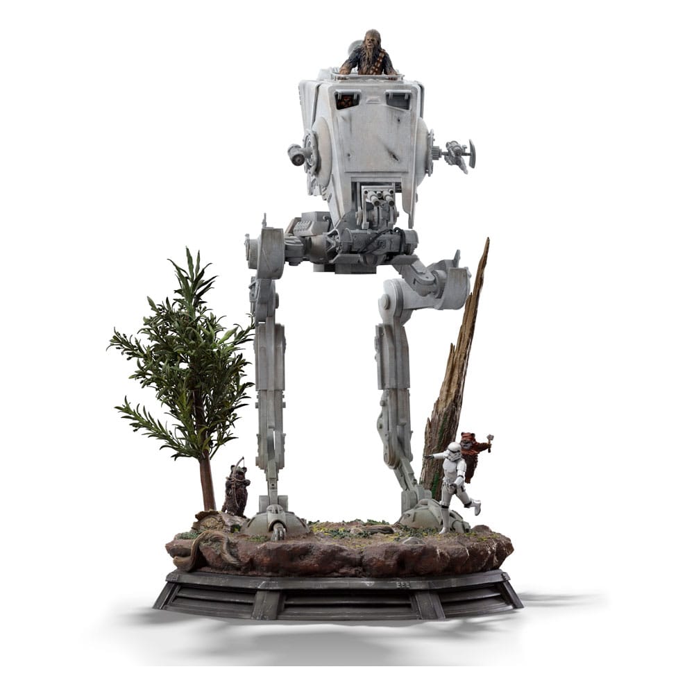 Star Wars Demi Art Scale Statue 1/20 AT-ST and Chewbacca 53 cm Image 1