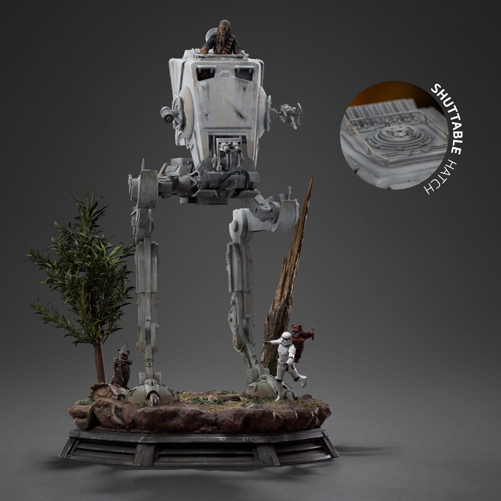 Star Wars Demi Art Scale Statue 1/20 AT-ST and Chewbacca 53 cm Image 14