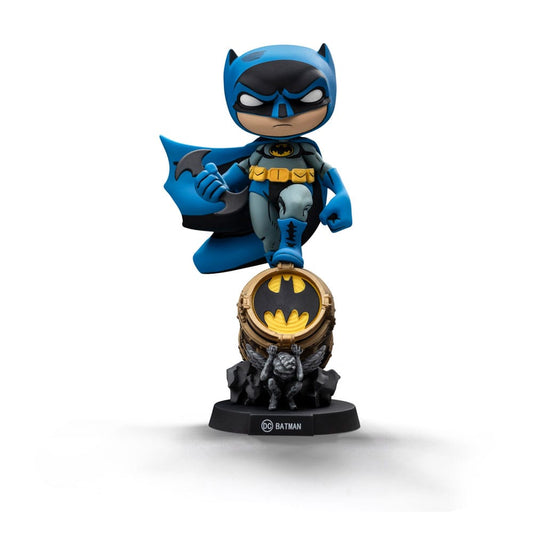 Batman Mini Co. PVC Figur Batman on Bat-Signal (Blue Variant) 19 cm Image 1
