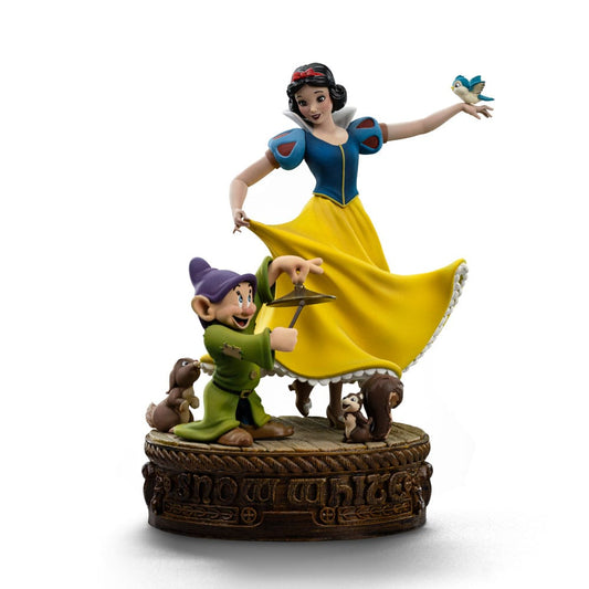 Schneewittchen und die sieben Zwerge Art Scale Statue 1/10 Snow White and Dopey 21 cm Image 1