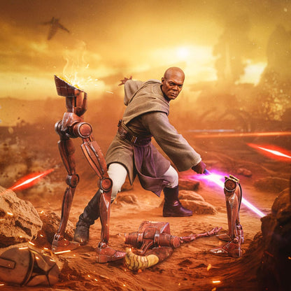 Star Wars Art Scale Statue 1/10 Mace Windu 18 cm Image 7