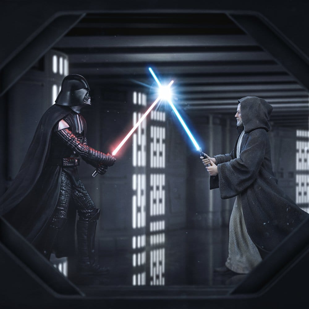 Star Wars Deluxe Art Scale Statue 1/10 Darth Vader Vs Obi-Wan Kenobi (CCXP Exclusive 2025) 24 cm Image 7