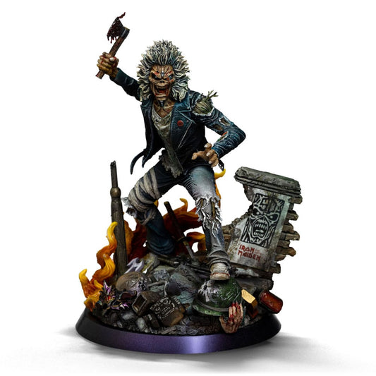 Iron Maiden Art Scale Statue 1/10 Eddie 50th Year Anniversary 22 cm Image 1
