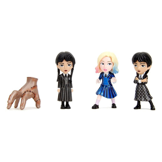 Wednesday Nano Metalfigs Diecast Minifiguren 4-er Pack Wave 1 4 cm Image 1