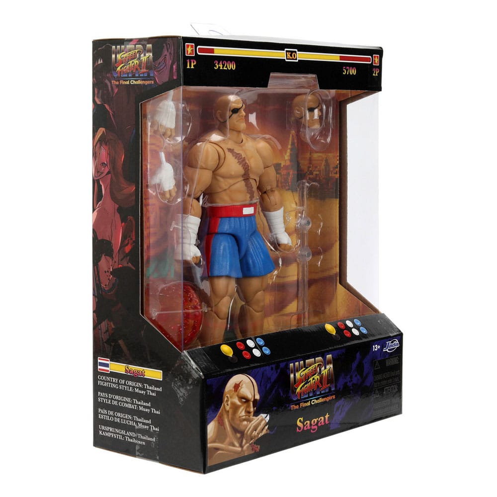 Ultra Street Fighter II: The Final Challengers Actionfigur 1/12 Sagat 19 cm Image 3