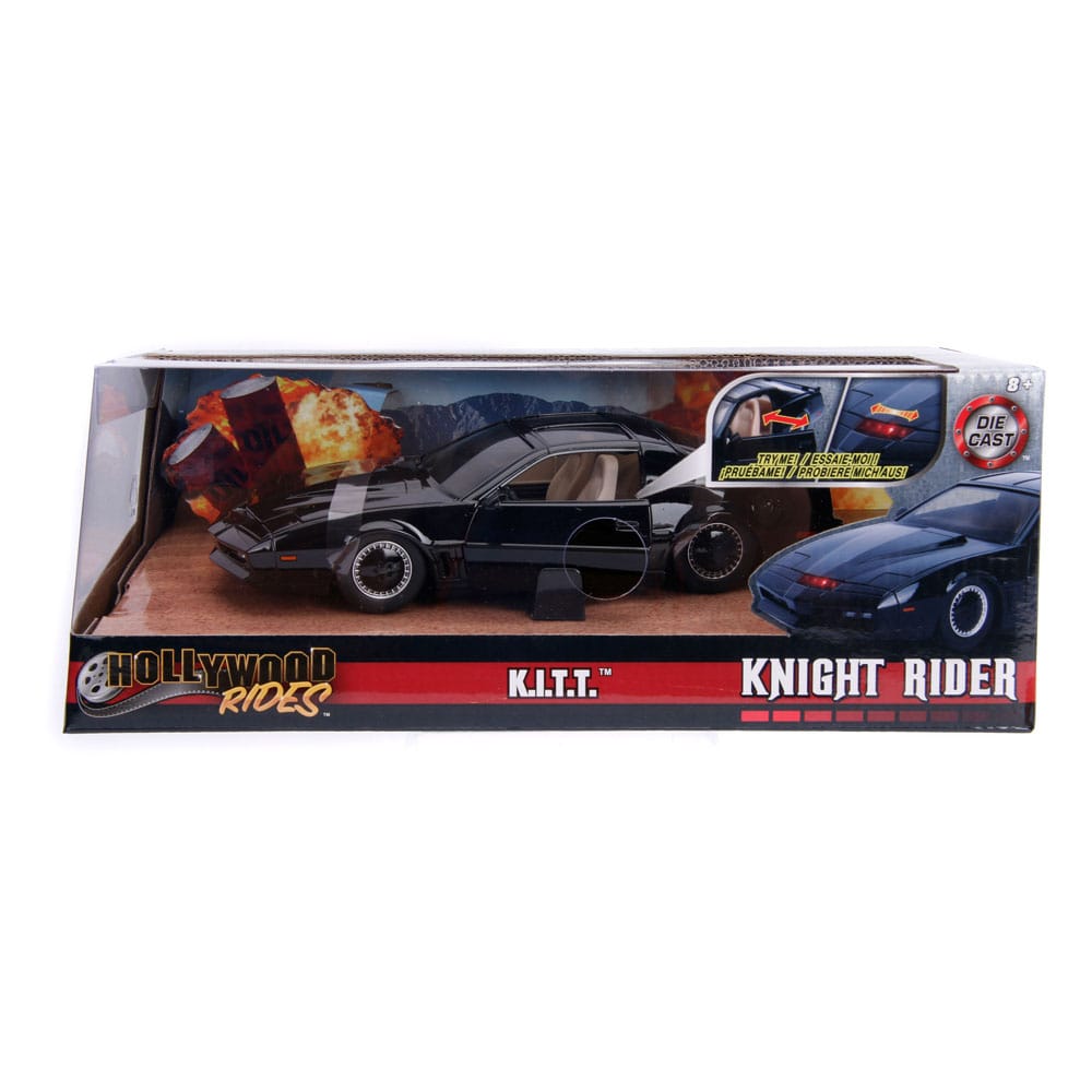 Knight Rider Diecast Modell 1/24 1982 Ponitac Trans AM Try Me Kitt Image 6