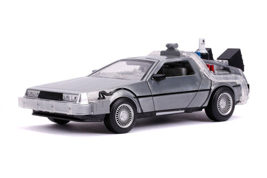 Zurück in die Zukunft II Hollywood Rides Diecast Modell 1/24 DeLorean Time Machine Image 1