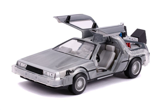 Zurück in die Zukunft II Hollywood Rides Diecast Modell 1/24 DeLorean Time Machine Image 2