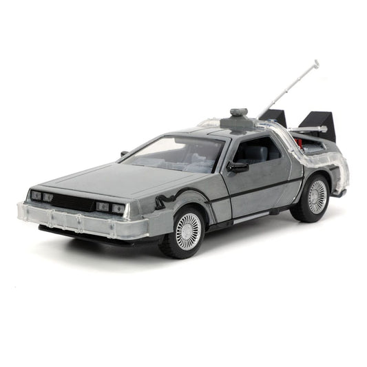 Back to the Future Hollywood Rides Diecast Modell 1/24 Back to the Future 1 Time Machine Image 1