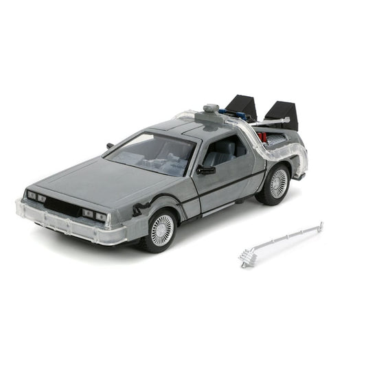 Back to the Future Hollywood Rides Diecast Modell 1/24 Back to the Future 1 Time Machine Image 2