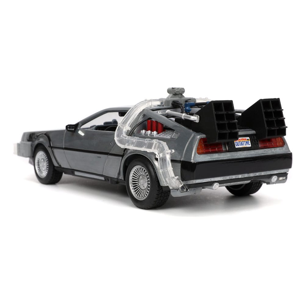 Back to the Future Hollywood Rides Diecast Modell 1/24 Back to the Future 1 Time Machine Image 6