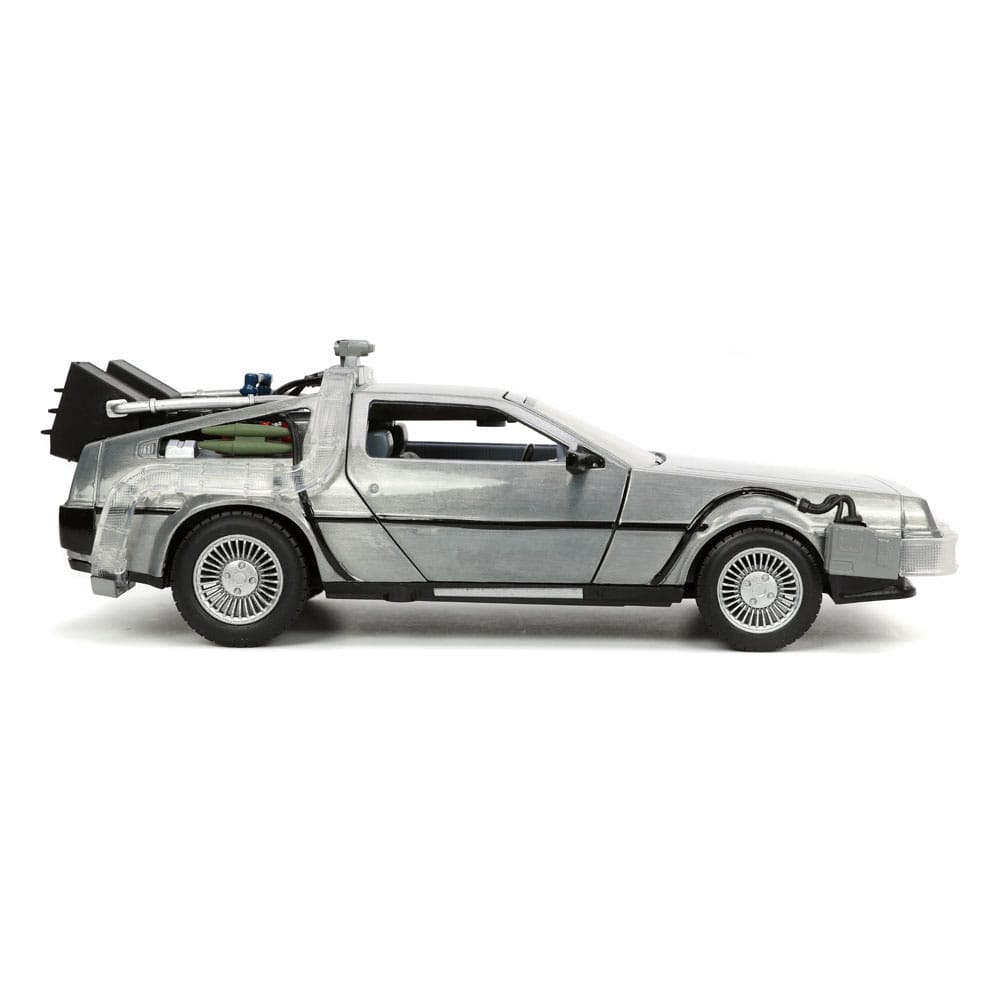 Back to the Future Hollywood Rides Diecast Modell 1/24 Back to the Future 1 Time Machine Image 9