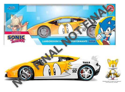 Sonic Diecast Modell 1:24 Tails Lamborghini Huracan 19 cm Image