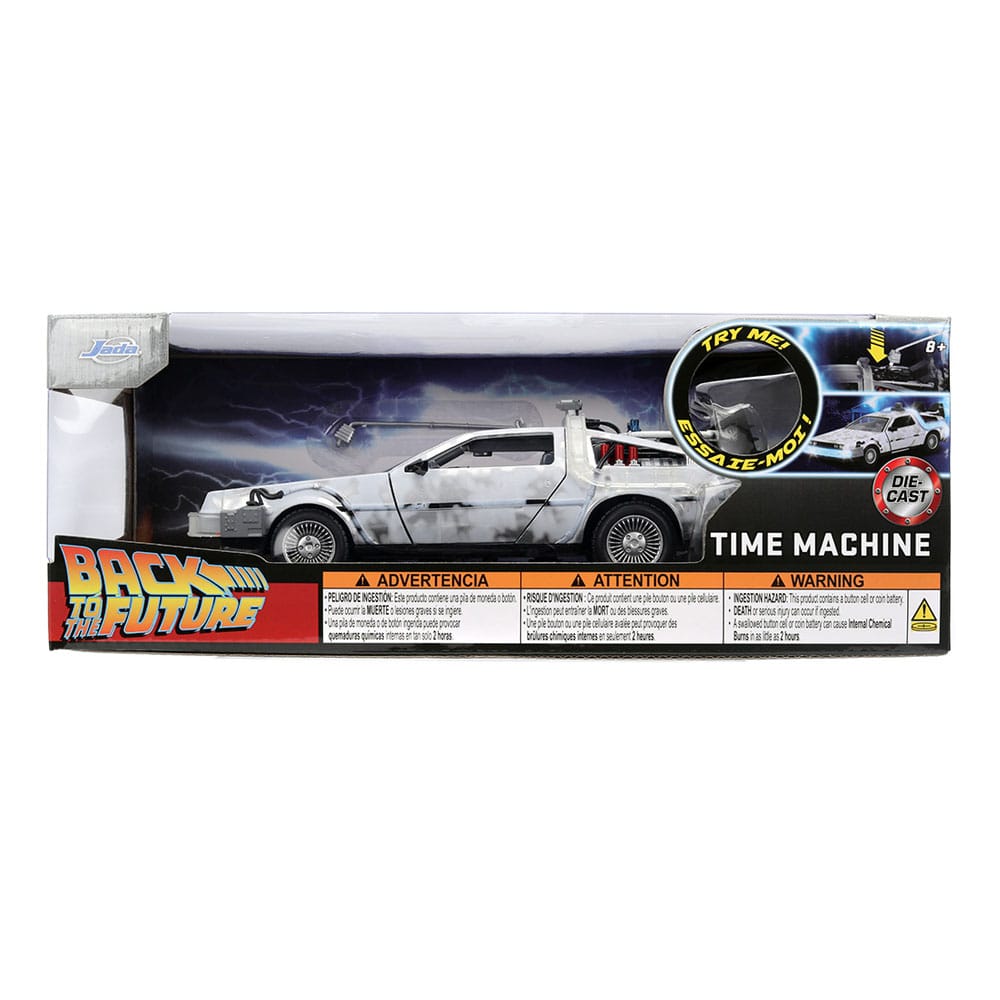 Zurück in die Zukunft Diecast Modell 1/24 Time Machine Frost Image 3