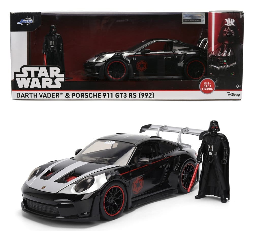 Star Wars Diecast Modell 1:24 Darth Vader Porsche 911 Image 2