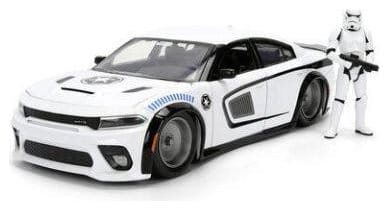Star Wars Diecast Modell 1:24 Stormtrooper Dodge Charger SRT Hellcat Image 1