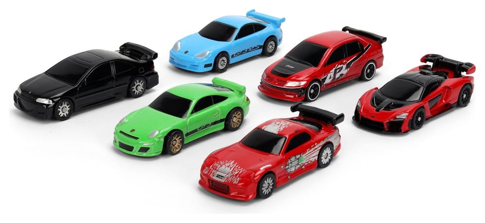 Fast & Furious 6er-Pack Nano Cars Image 1