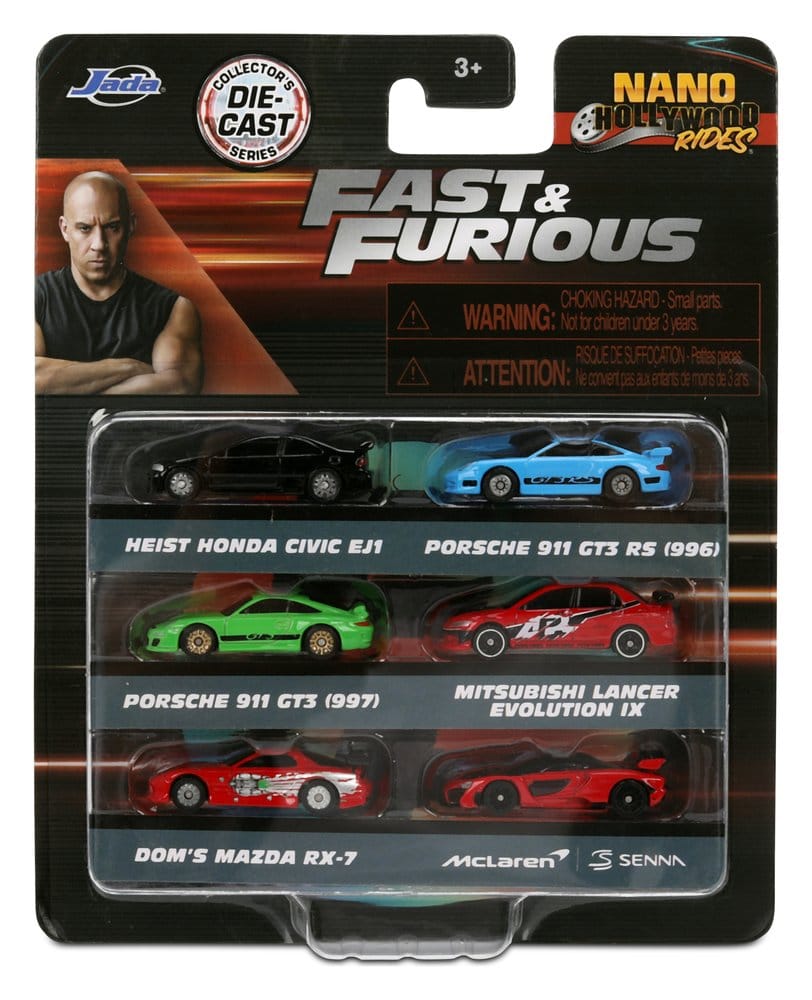Fast & Furious 6er-Pack Nano Cars Image 11