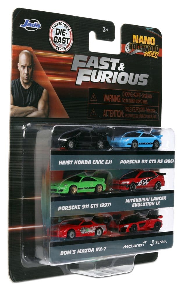 Fast & Furious 6er-Pack Nano Cars Image 12
