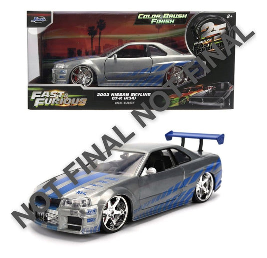 Fast & Furious Diecast Modell 1:24 Anniversary Nissan Skyline 19 cm Image