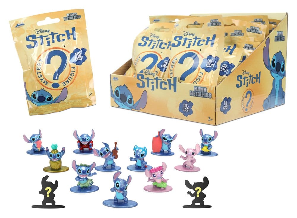 Lilo & Stitch Nanofigs Minifiguren Stitch Blind Box Display (24) Image