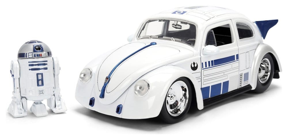 Star Wars Diecast Modell 1:24 R2-D2 1959 VW Drag Beetle Image 4