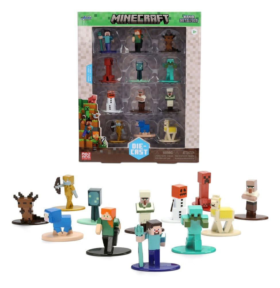 Minecraft Nano Metalfigs Minifiguren 12er-Pack Image