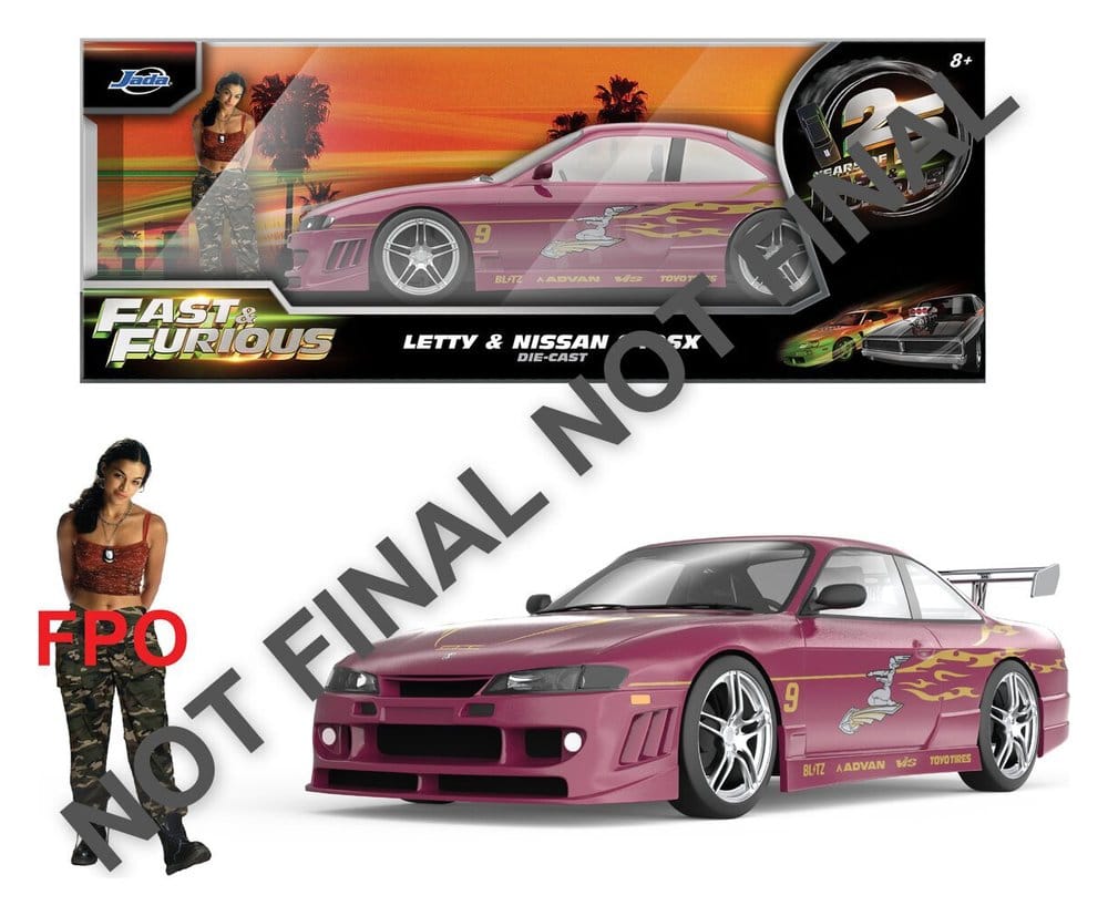 Fast & Furious Diecast Modell 1/24 1997 Nissan 240SX 9 cm Image