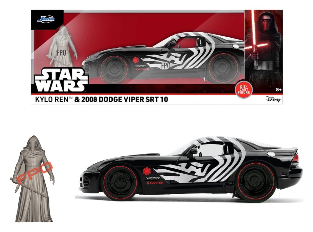 Star Wars Diecast Modell 1:24 Kylo Ren Dodge Viper SRT10 2008 Image