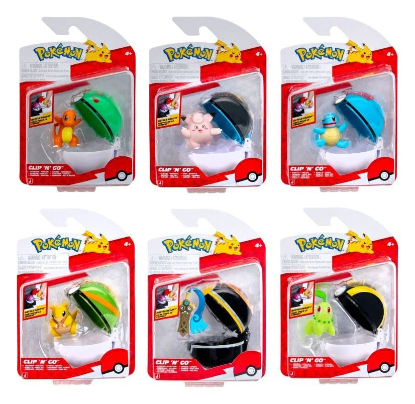 Pokémon Clip 'n' Go Minifiguren Poké Balls ver. 22 Sortiment (6) Image 1