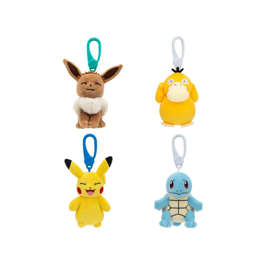 Pokémon Plüschfiguren mit Clip On 10 cm Sortiment (6) Image 1