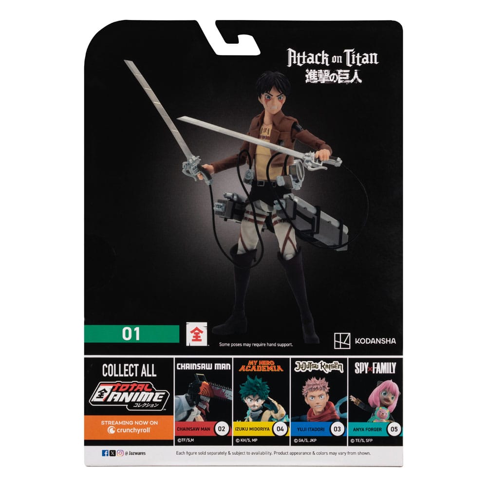 Attack on Titan Total Anime Actionfigur Eren Jaeger 17 cm Image 3